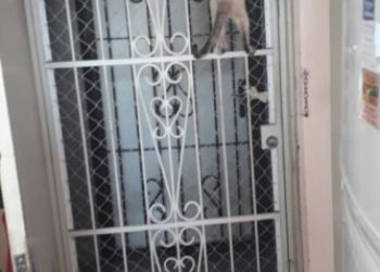 Rede com perfil em porta
