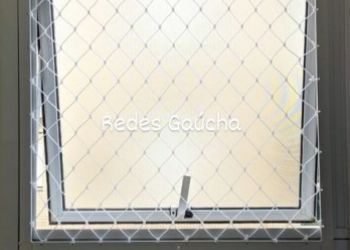 Rede com perfil em alumÃ­nio branco